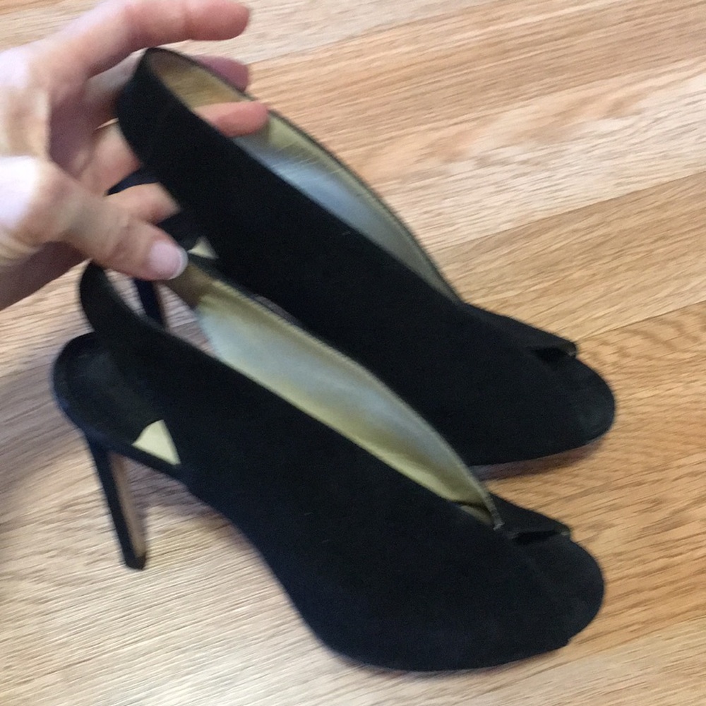 Jimmy Choo Suede Slingback Pumps - Picture 8 of 10